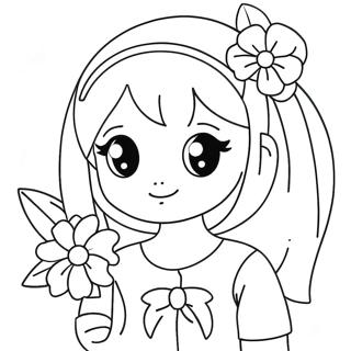 Beauté Anime Coloriages
