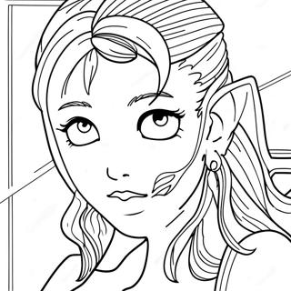 FNF GF Base Coloring Page | FNF GF Base coloring page