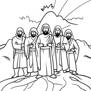 Fiery Furnace Coloring Page | Fiery Furnace coloring page