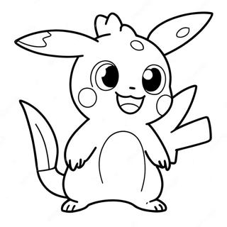 Pokemon Clipart Svart Og Hvit Fargeleggingssider