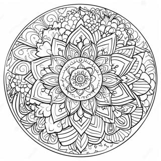 Adult Mandala Coloring Page | Ideas Finished for Adults coloring page