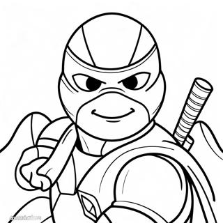 Raphael Ninja Turtle Coloring Page | Raphael coloring page