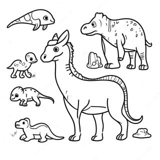 Extinct Animals Coloring Page | Extinct Animals coloring page