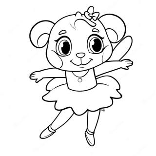 Angelina Ballerina Målarbok | Angelina Ballerina målarbild