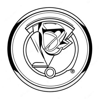 Pittsburgh Penguins Logo Coloring Page | Pittsburgh Penguins coloring page