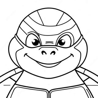 Ninja Turtles Face Coloring Page | Ninja Turtles Face coloring page