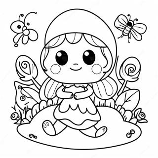 Fairy Garden Coloring Page | Fairy Garden coloring page