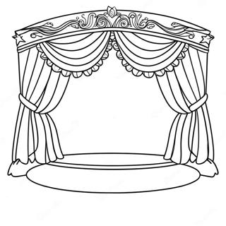 Talent Show Stage Coloring Page | Talent Show coloring page
