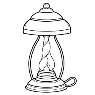 Lamp Coloring Page | Lamp coloring page