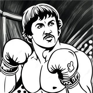 Rocky Balboa Boxing Coloring Page | Rocky Balboa coloring page