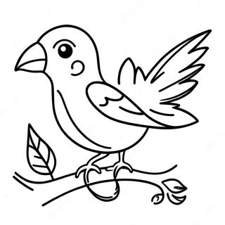 Tropical Bird Coloring Page | Tropical Bird coloring page