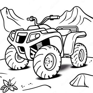 Four Wheeler Off-Road Adventure Coloring Page | Four Wheeler coloring page
