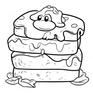 Brownie Coloring Page | Brownie coloring page
