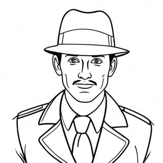 Detective Coloring Page | Detective coloring page