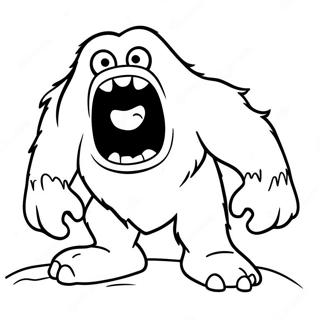 Abominable Snowman Coloring Page | Abominable coloring page