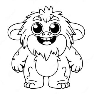 Cute Abominable Monster Coloring Page | Abominable coloring page