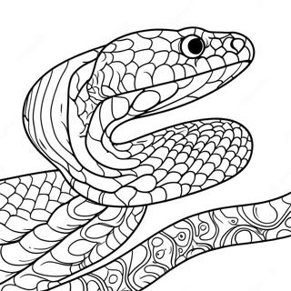 Realistic Snake Coloring Page | Realistic Snake coloring page