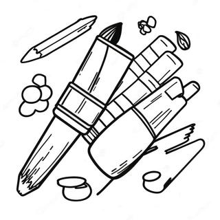 Markers Coloring Page for Kids | for Markers coloring page