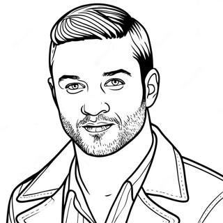 Justin Timberlake Coloring Page | Justin Timberlake coloring page