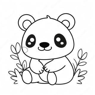 Kawaii Panda Coloring Page | Kawaii Panda coloring page