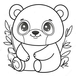 Kawaii Panda Målarbilder