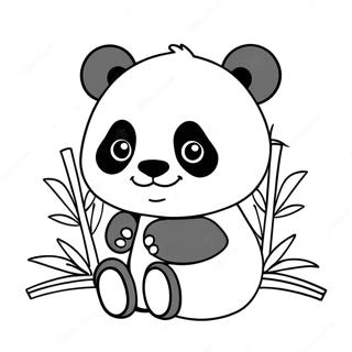 Kawaii Panda Kleurplaten