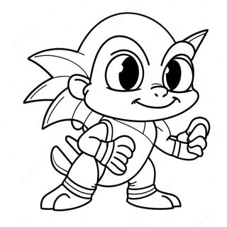 Espio Coloring Page | Espio coloring page