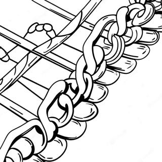 Chain Link Coloring Page | Chain coloring page