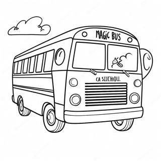 Magic School Bus Coloring Page | Magic School Bus coloring page
