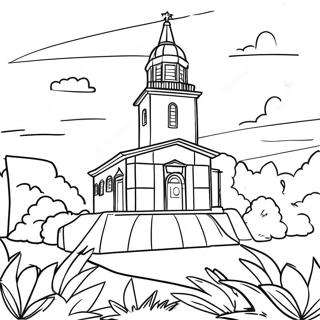 Indiana State Outline Coloring Page | Indiana coloring page