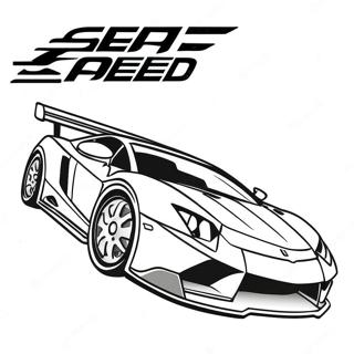 Need for Speed Racing Car Coloring Page | Need for Speed coloring page