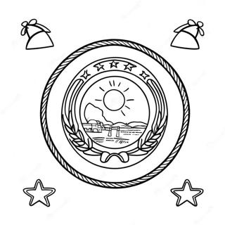 Iowa State Flag Coloring Page | Iowa State coloring page