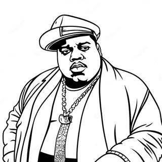 Biggie Smalls Coloring Page | Biggie Smalls coloring page