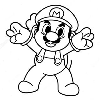Super Mario Bros Movie Coloring Page | Super Mario Bros Movie coloring page