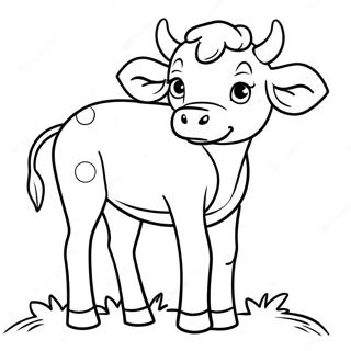 Calf Coloring Page | Calf coloring page