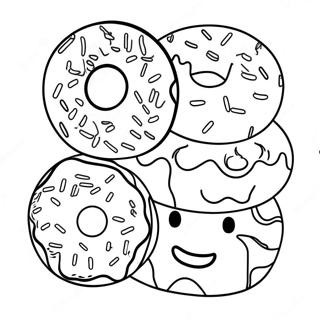 Donuts with Dad Coloring Page | Donuts with Dad coloring page