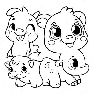 Cute Baby Animals Coloring Page | God Made the Animals coloring page
