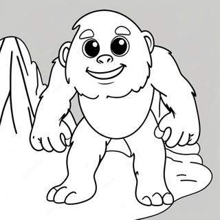 Abominable Snowman Coloring Page | Abominable Snowman coloring page