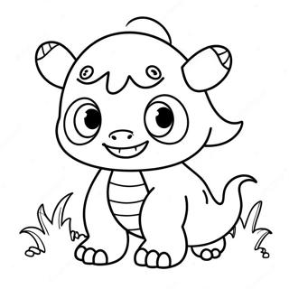 Cute Monster Coloring Page | Cute Monster coloring page