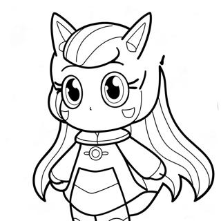 Zero Two Cute Coloring Page | Zero Two coloring page