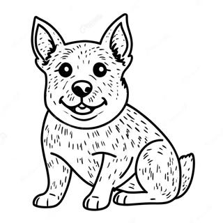 Blue Heeler Coloring Page | Blue Heeler coloring page