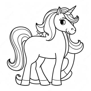 Unicorn Among Us Coloring Page | Unicorn Among Us coloring page