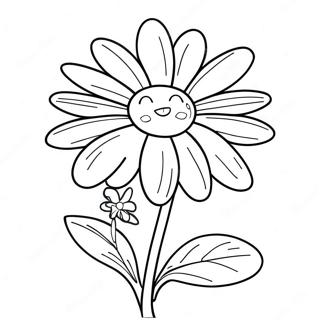 Sunny Sundrop with Bright Flowers Coloring Page | Sundrop and Moondrop coloring page