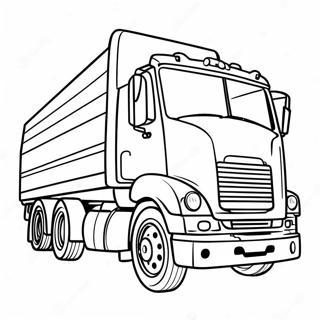 Flatbed Truck Coloring Page | Flatbed Truck coloring page