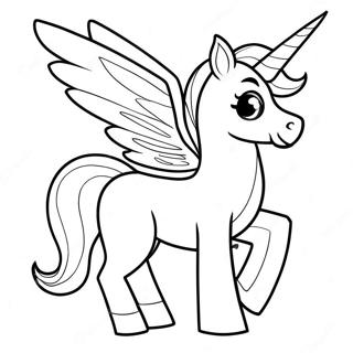 Pegacorn Coloring Page | Pegacorn coloring page