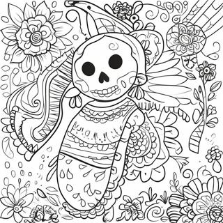 Mexican Folk Art Coloring Page | Mexican Folk Art coloring page