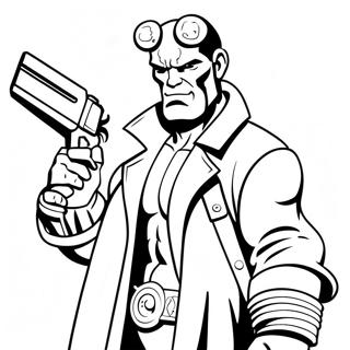 Hellboy Coloring Page | Hellboy coloring page