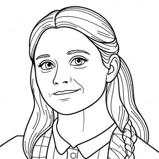 Ginny Weasley Magical Coloring Page | Ginny Weasley coloring page