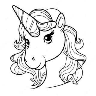 Afro Unicorn Coloring Page | Afro Unicorn coloring page