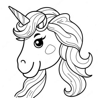 Unicórnio Afro Páginas para Colorir